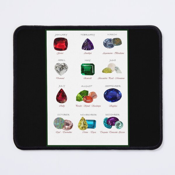 Item preview, Birthstone chart International  designed and sold by DigitalGemArt.