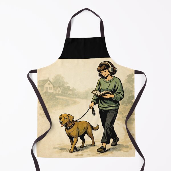Item preview, Book Lover Lofi Girl – Reading While Walking – Gift for Book Lovers • Retro Comic • Vintage Halftone designed and sold by JacobKAurumhead.