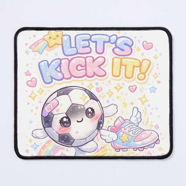 Item preview, Let’s Kick It Soccer Shirt – Cute Soccer Ball Graphic Tee designed and sold by MJGalanex.