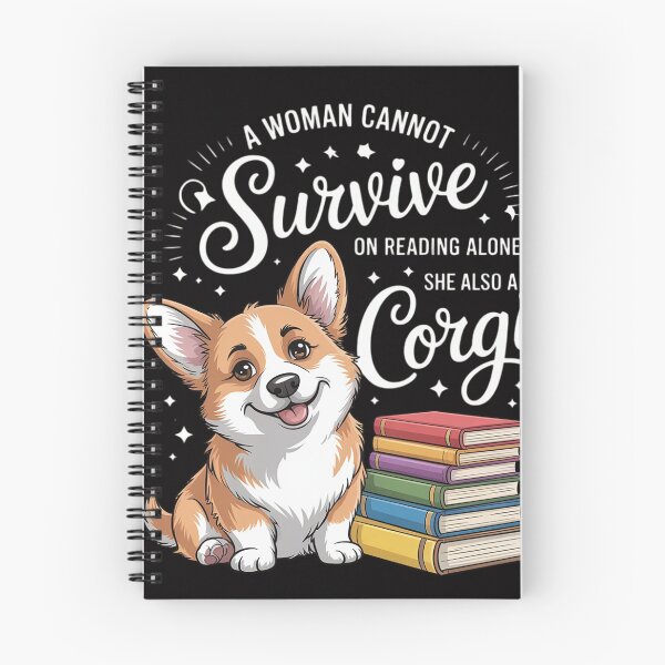 Item preview, A Woman Cannot Survive on Reading Alone Corgi Book designed and sold by jewellmeyers.