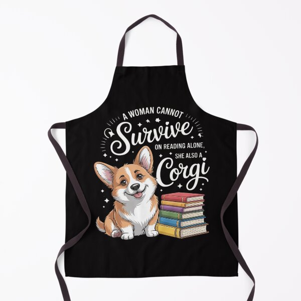 Item preview, A Woman Cannot Survive on Reading Alone Corgi Book designed and sold by jewellmeyers.