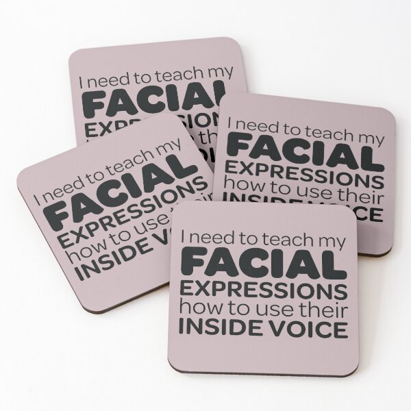 Item preview, "I Need to Teach My Facial Expressions" in black designed and sold by Rachel Dash-Williams Creative.