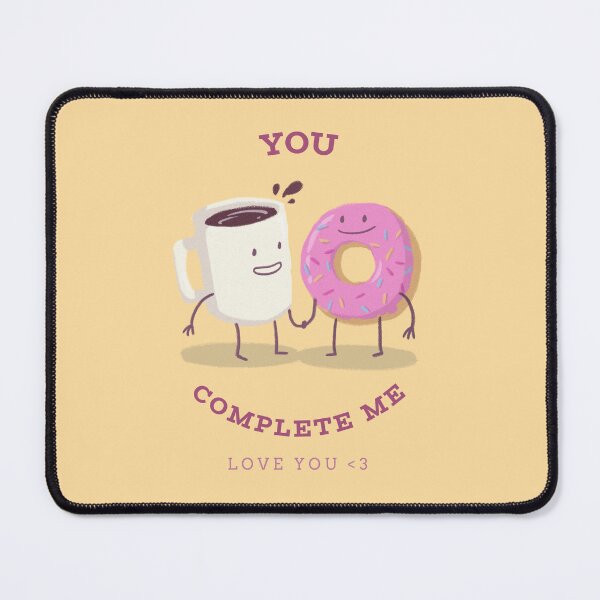 Item preview, You Complete Me Coffee and Donut Love designed and sold by NOTRE-BONHEUR.
