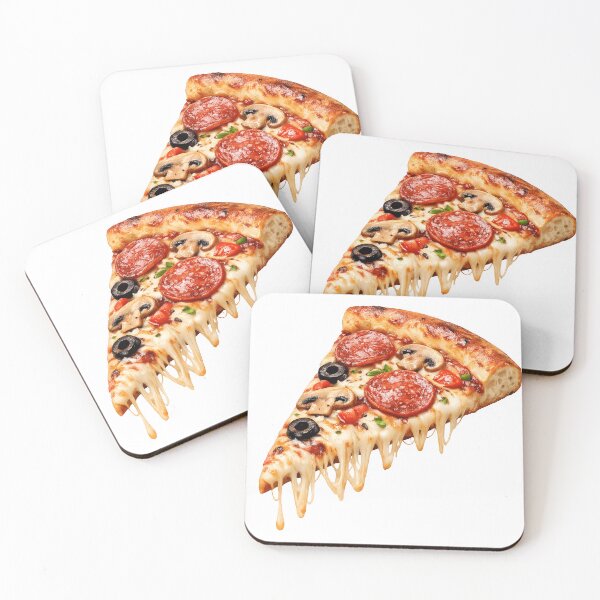 Item preview, Realistic Pizza Slice – Gourmet Food Art designed and sold by Dax Studio.