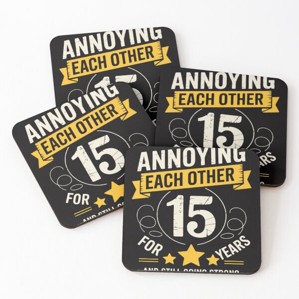 Item preview, Annoying Each Other For 15 Years 15th Wedding Anniversary designed and sold by jewellmeyers.