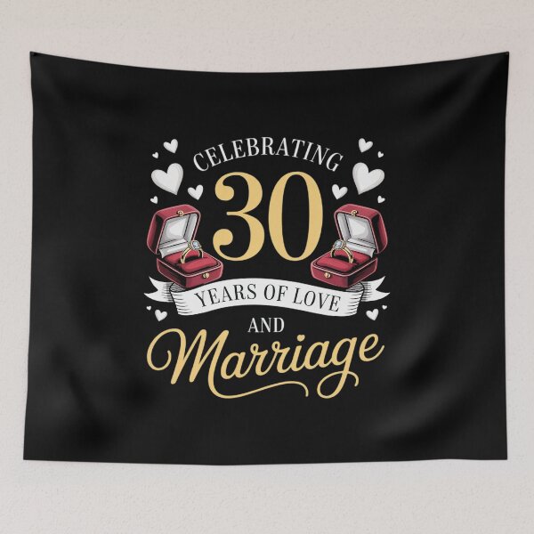 Item preview, 30th Marriage Anniversary 30 Years of love and marriage designed and sold by joedavila.