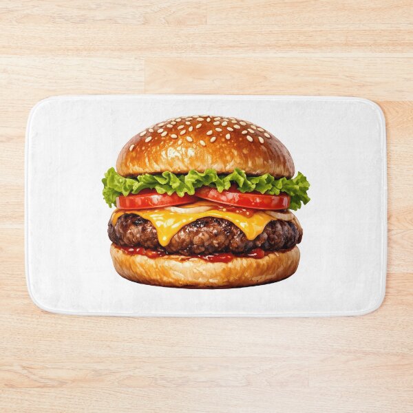 Item preview, Realistic Hamburger – Gourmet Street Food Icon designed and sold by Dax Studio.