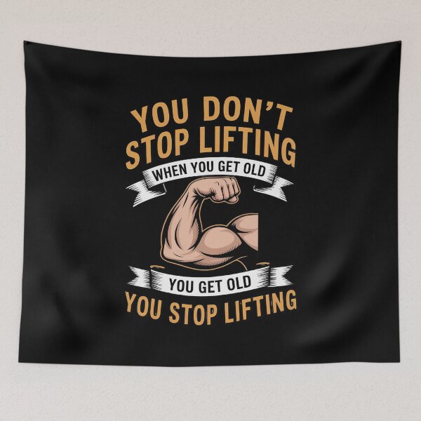 Item preview, You Don't Stop Lifting When You Get Old Weightlifting designed and sold by joedavila.