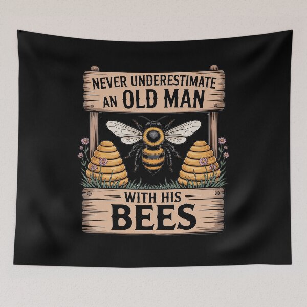 Item preview, Apiary Bee Keeper An Old Man With His Bees Beekeeping designed and sold by traceydowns.