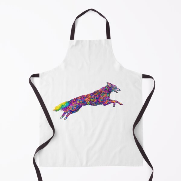 Item preview, Psychedelic leaping Silken Windhound designed and sold by McSilkens.