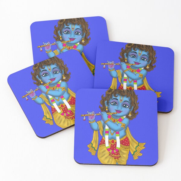 Item preview, Child Krishna Art – Divine Baby Krishna Illustration designed and sold by Harshit_Digital_Arts.
