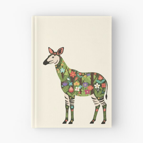 Item preview, Okapi with Ituri Rainforest Foliage – Hope for Wildlife Scandinavian Folk Art by heidiannemorris © designed and sold by FOLK ART FUSION by heidiannemorris.
