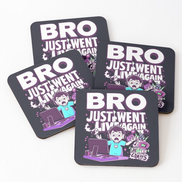 Item preview, Bro Just Went Live Again – Funny Streaming Culture Parody Design designed and sold by gavinroyal.