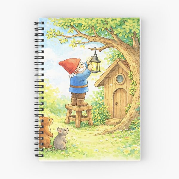 Item preview, The Lantern Keeper – Gnome Storybook Scene designed and sold by FunscapeHQ.