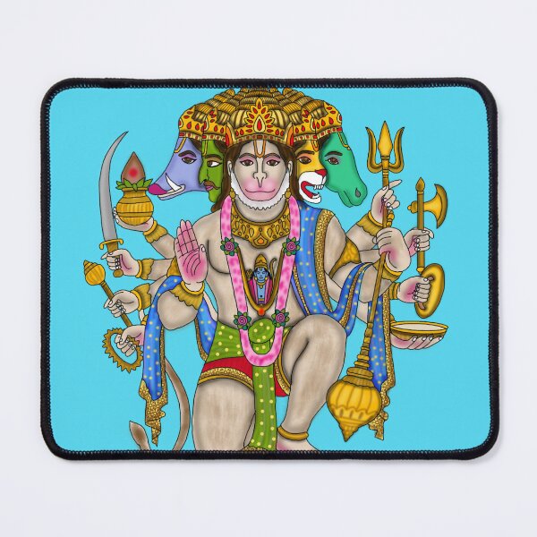 Item preview, Hanuman Art – Powerful Hindu Monkey God Illustration designed and sold by Harshit_Digital_Arts.
