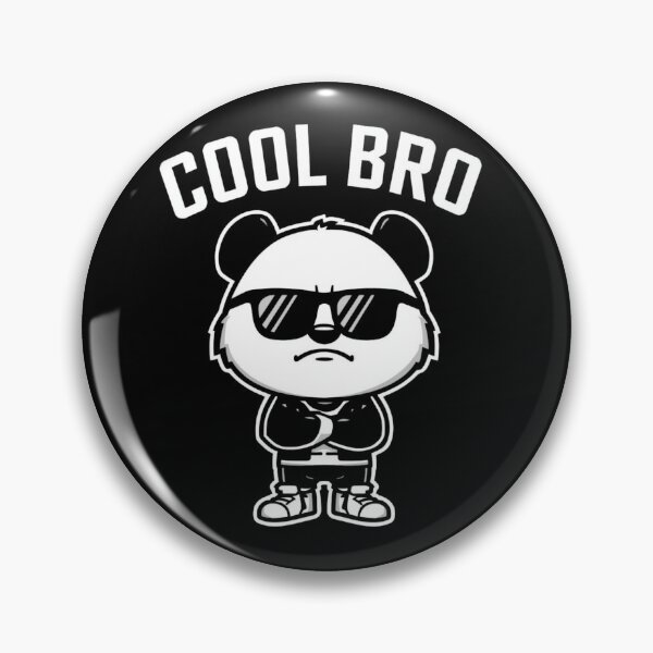 Item preview, cool hilarious saying Cool Bro Panda Funny Animal T-Shirt designed and sold by shop43.