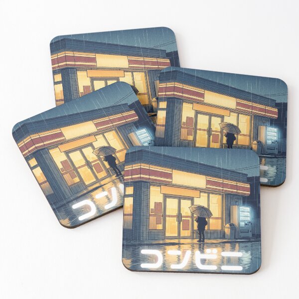 Item preview, Neon Night Konbini Ukiyo-e Inspired designed and sold by RetroJapanCo.