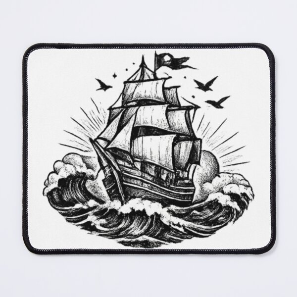 Item preview, Ship Fighting The Storm designed and sold by TrendlyStudio.