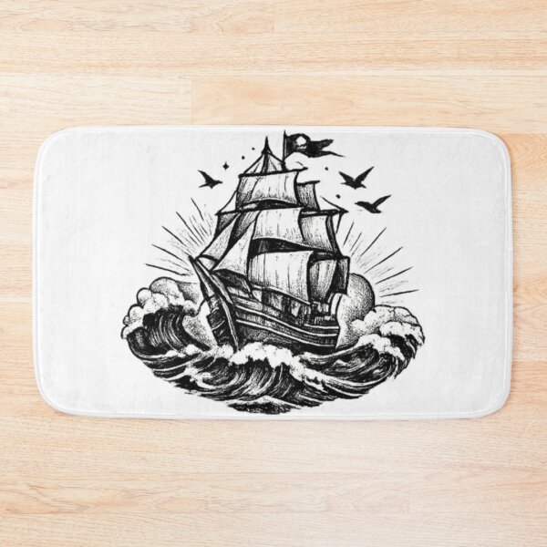 Item preview, Ship Fighting The Storm designed and sold by TrendlyStudio.