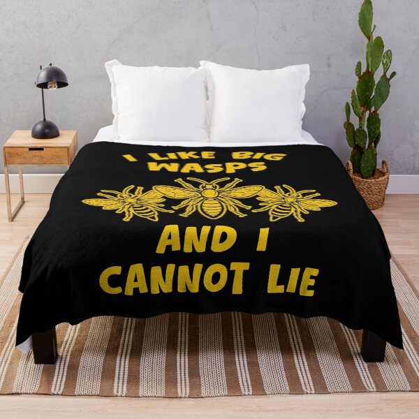 Item preview, I Like Big Wasps and I Cannot Lie Funny Wasp Pun designed and sold by Dmetalx Art Apparel.