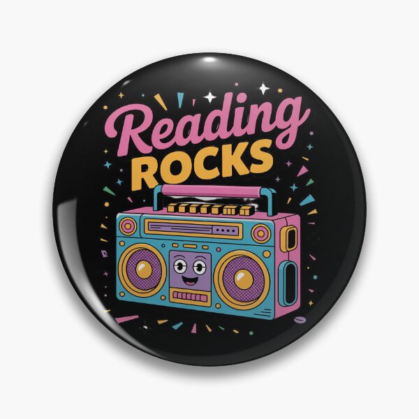 Item preview, 80's Reading Book Lover Reading Rocks designed and sold by KristieRamsey.