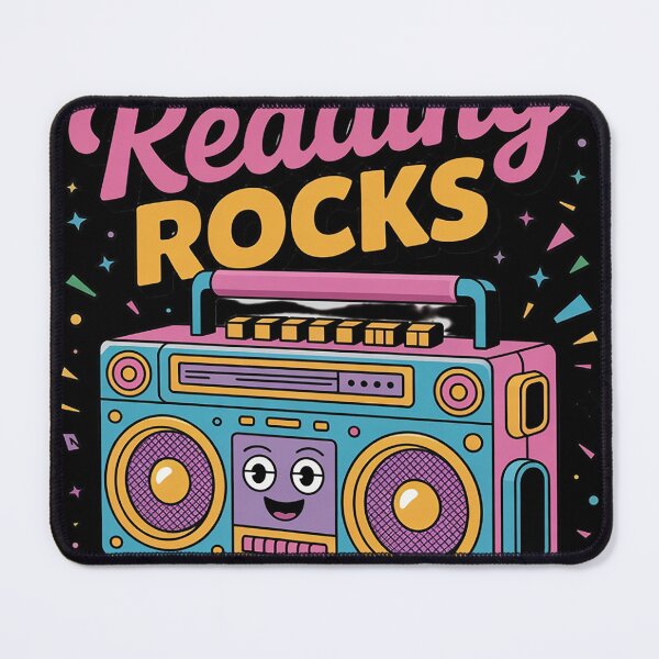 Item preview, 80's Reading Book Lover Reading Rocks designed and sold by KristieRamsey.