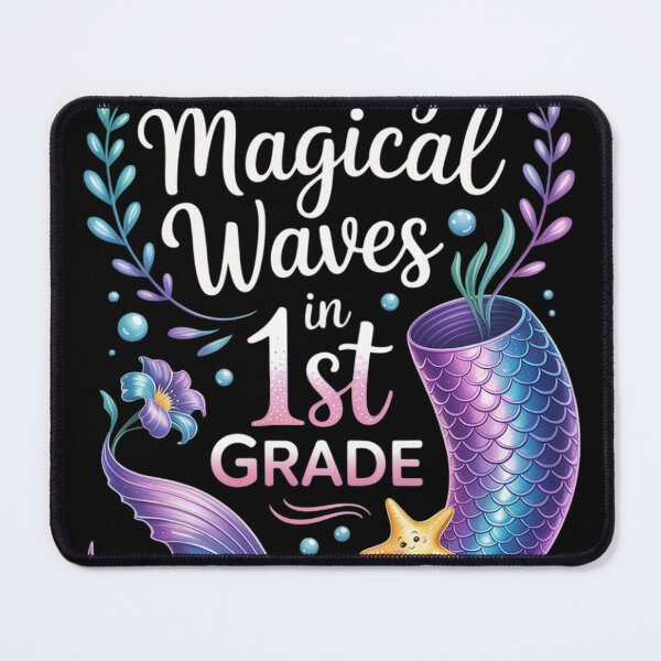 Item preview, 1st Grade Cute Mermaid girls 1st day of back to school kids designed and sold by KristieRamsey.
