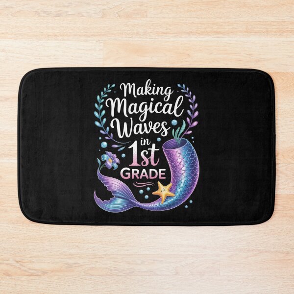 Item preview, 1st Grade Cute Mermaid girls 1st day of back to school kids designed and sold by KristieRamsey.