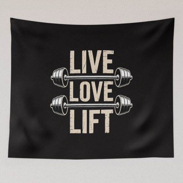 Item preview, Live Love Lift Free Weight Powerlifting Barbell designed and sold by HesterFoley.