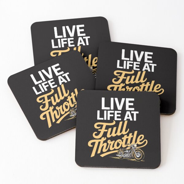 Item preview, Live Life at Full Throttle for Drag Racers & Drifters designed and sold by HesterFoley.