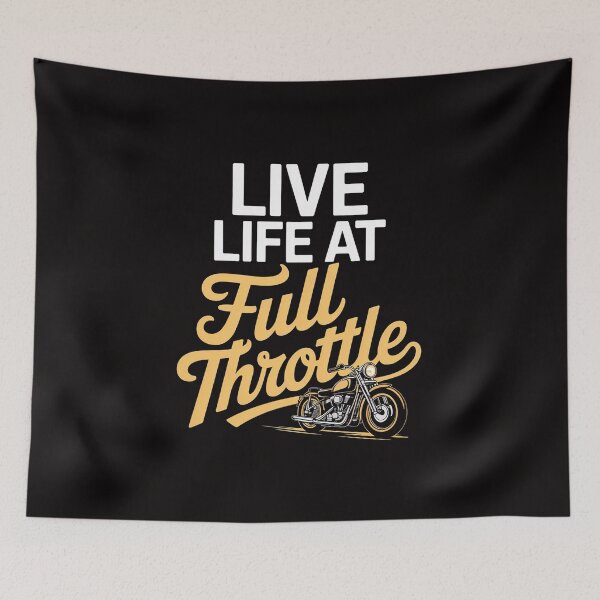 Item preview, Live Life at Full Throttle for Drag Racers & Drifters designed and sold by HesterFoley.