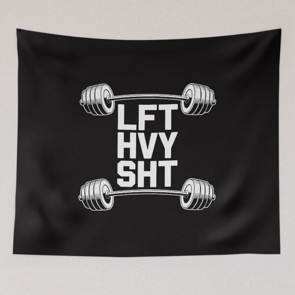 Item preview, Lift Heavy Shit Barbell Weightlifting designed and sold by HesterFoley.