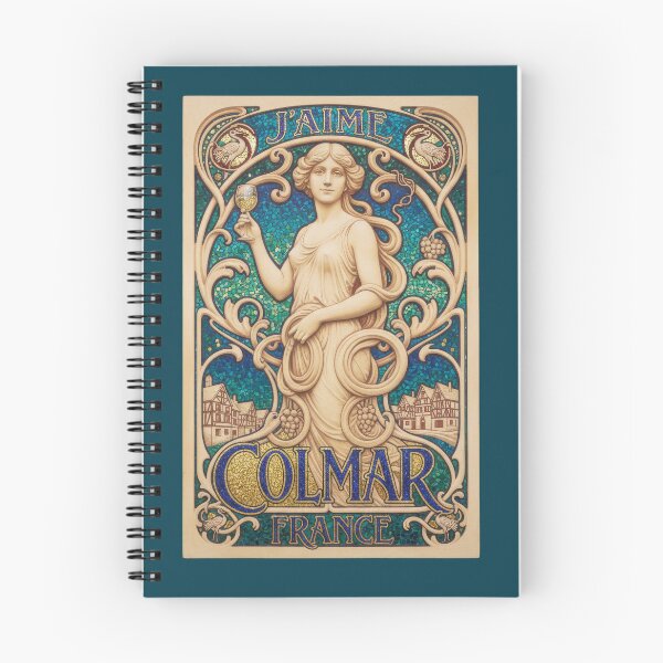 Item preview, Colmar France Alsace - Art Nouveau Mosaic Travel Poster designed and sold by FrancophileFun.