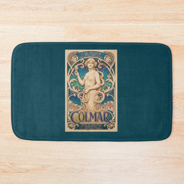 Item preview, Colmar France Alsace - Art Nouveau Mosaic Travel Poster designed and sold by FrancophileFun.