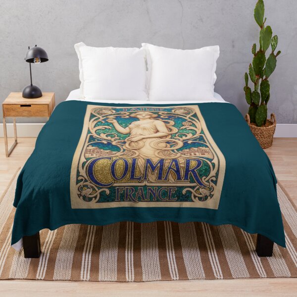 Item preview, Colmar France Alsace - Art Nouveau Mosaic Travel Poster designed and sold by FrancophileFun.