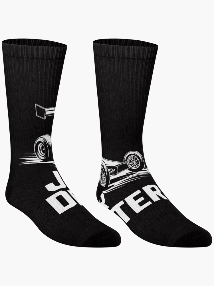 Thumbnail 3 of 5, Socks, Junior Dragster Racing Car Racer Drag Racing designed and sold by HesterFoley.