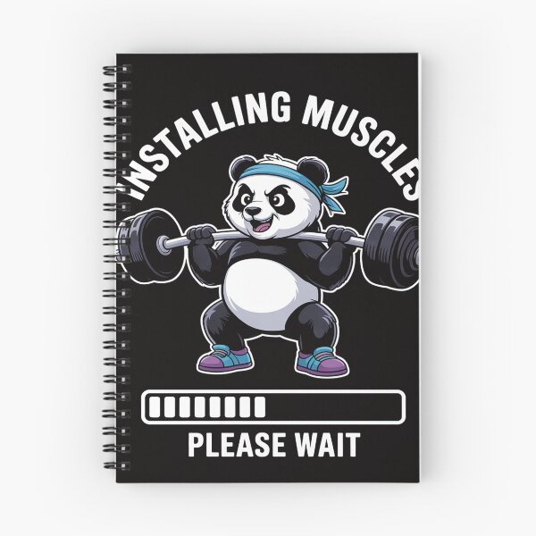 Item preview, Installing Muscles Please Wait Panda Weight Lifting Barbell designed and sold by HesterFoley.