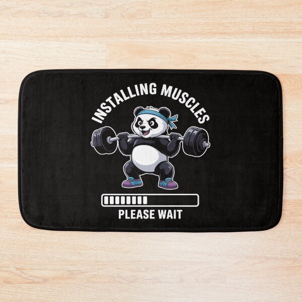 Item preview, Installing Muscles Please Wait Panda Weight Lifting Barbell designed and sold by HesterFoley.