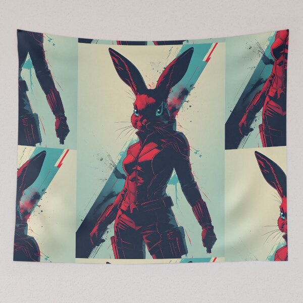 Item preview, Black Rabbit Superhero designed and sold by owi-art.