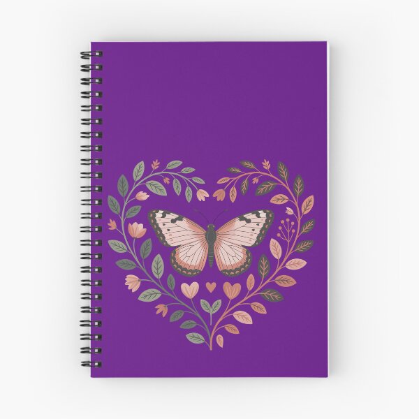Item preview, Butterfly in a Botanical Heart designed and sold by SoftStyleStudio ⭐⭐⭐.