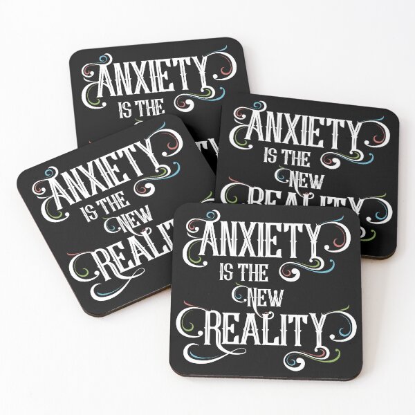 Item preview, Anxiety Is the New Reality – Modern Malaise Typography Art designed and sold by TeesbyDD.
