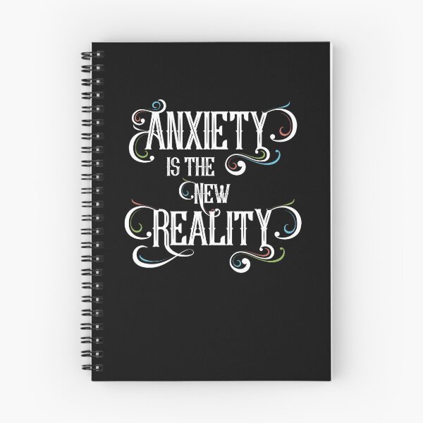 Item preview, Anxiety Is the New Reality – Modern Malaise Typography Art designed and sold by TeesbyDD.