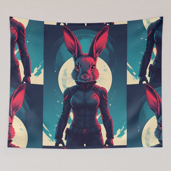 Item preview, Black Rabbit Superhero designed and sold by owi-art.