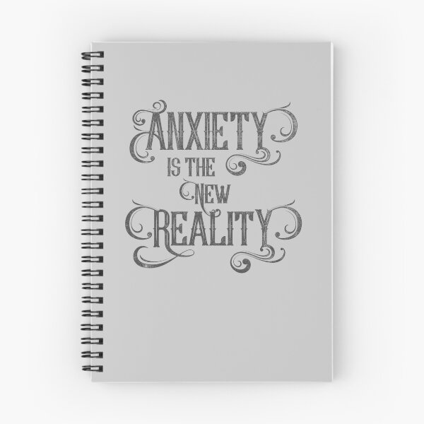 Item preview, Anxiety Is the New Reality – Modern Malaise Typography Art designed and sold by TeesbyDD.