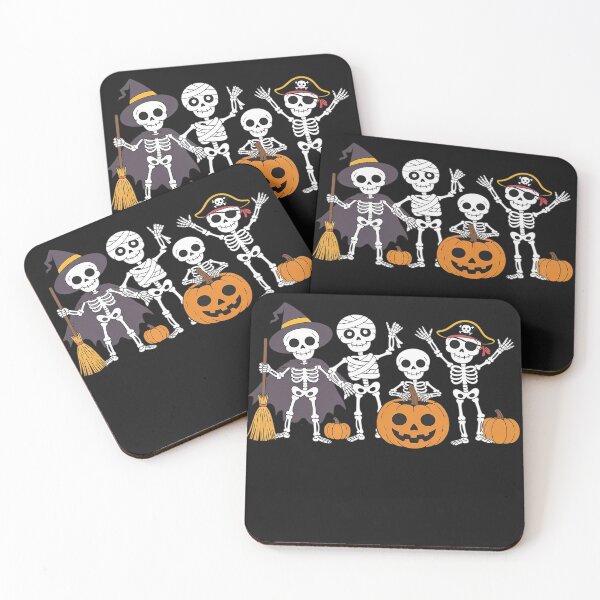 Item preview, Skeletons and Friends in Costumes Fall season Halloween fun designed and sold by lamsaoniutoi.