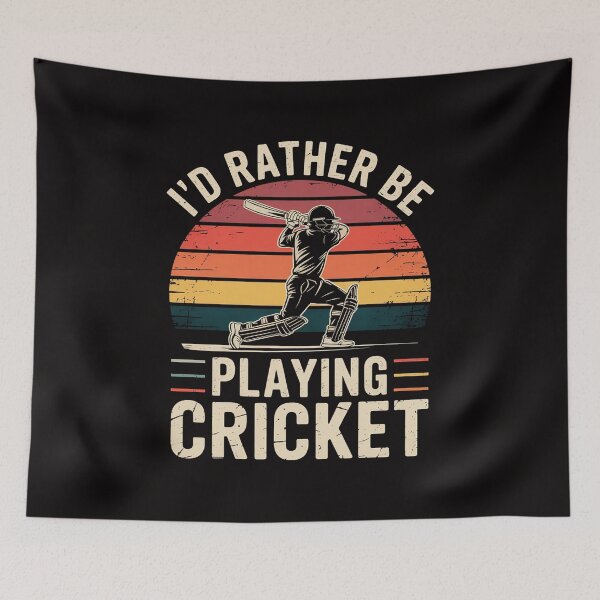 Item preview, I'd Rather Be Playing Cricket Cricket Player designed and sold by PattonJillian.