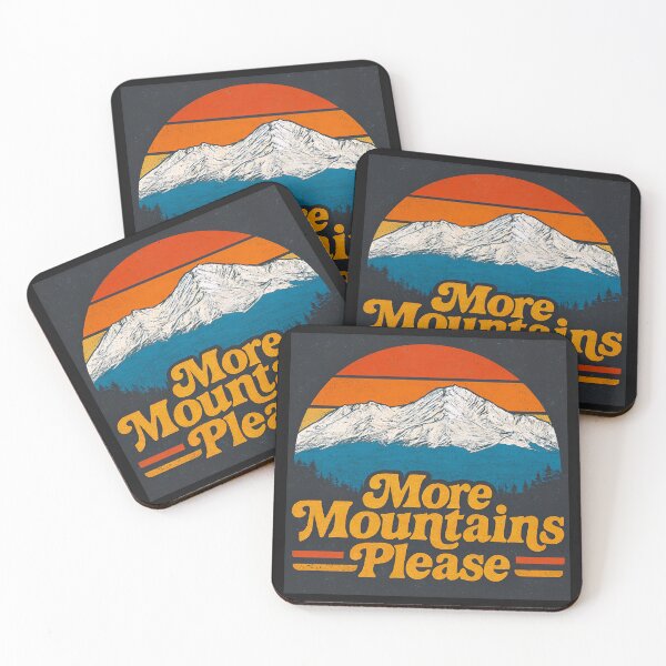 Item preview, More Mountains Please – Retro Mt Shasta Calling Sunset Outdoors Art  designed and sold by WilderRoads.