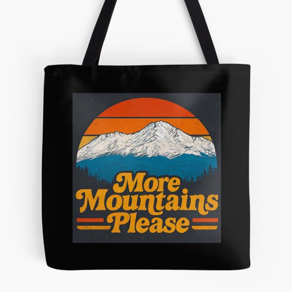 Item preview, More Mountains Please – Retro Mt Shasta Calling Sunset Outdoors Art  designed and sold by WilderRoads.