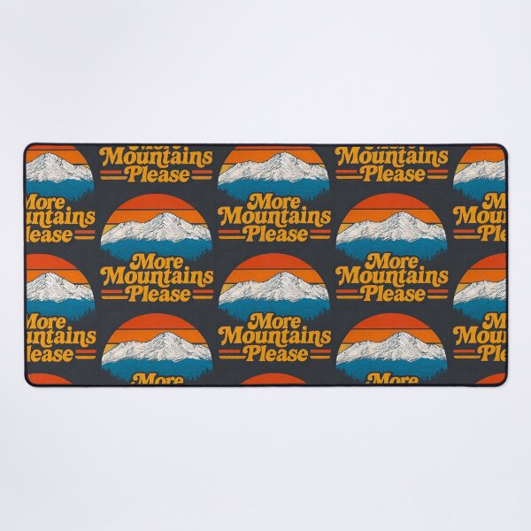 Item preview, More Mountains Please – Retro Mt Shasta Calling Sunset Outdoors Art  designed and sold by WilderRoads.