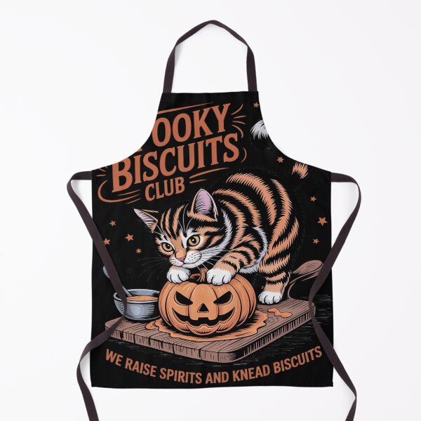 Item preview, Spooky Biscuits Club We Raise Spirits and Knead Biscuits Cat designed and sold by lamsaoniutoi.